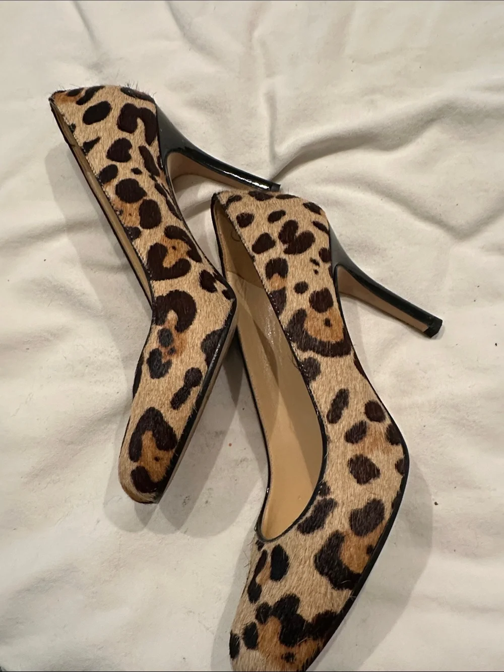 kate spade Leopard Pony-Hair Leopard Print Pumps - Tan & Black
